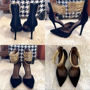 Pointed Toe Black High Heel Shoes